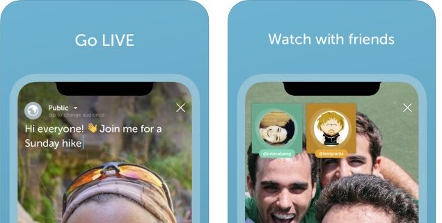 Live-streaming-appen Periscope, som den præsenteres i Apples App Store.