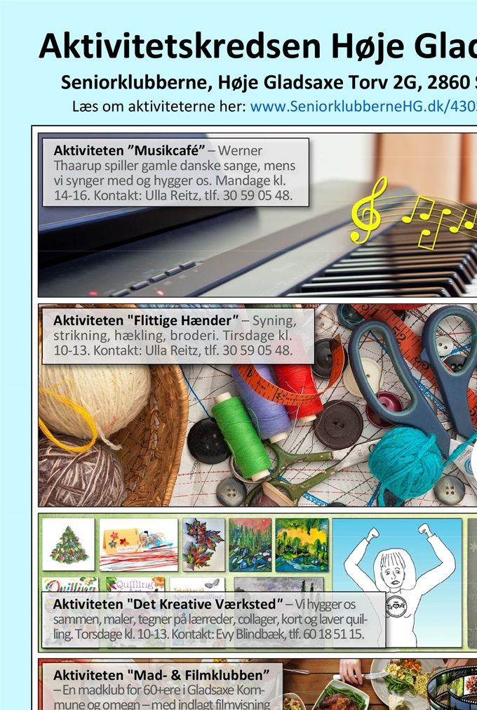 Aktiviteter under Aktivitetskredsen.