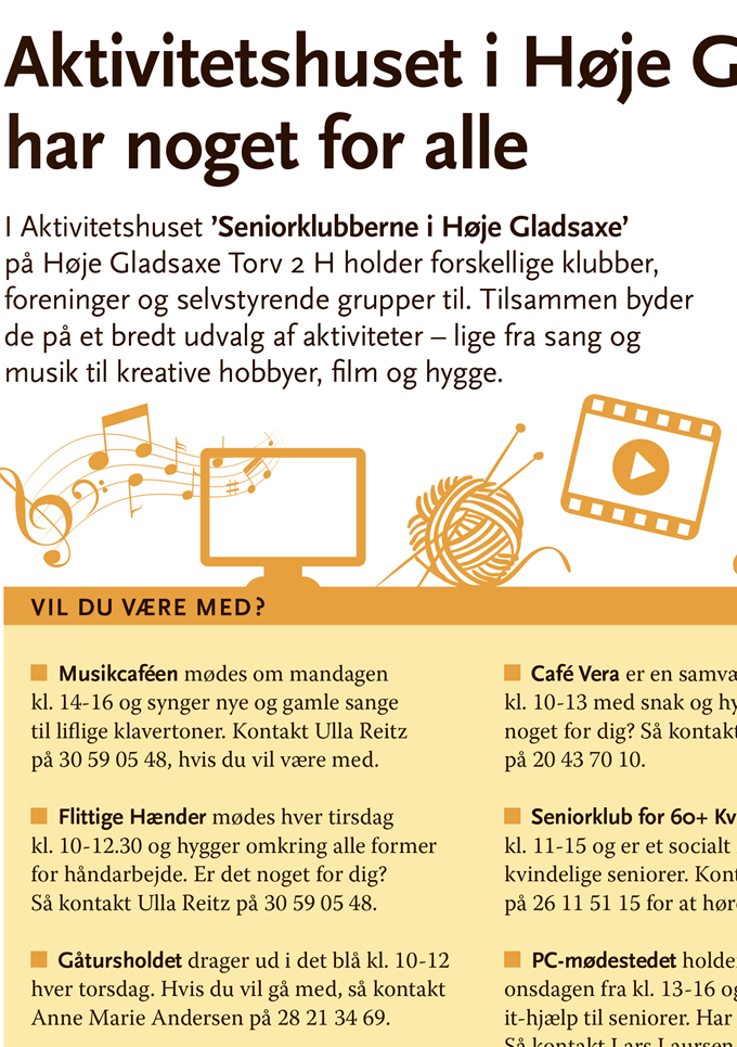 Side 19 i Gladsaxe Kommunes seniorblad 