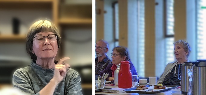 Elsebeth Meldgaard talte på Ældrestyrkens møde 29. september 2022.